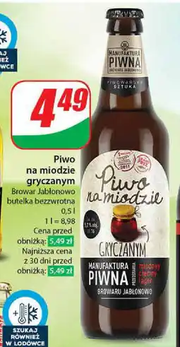 Dino Piwo na miodzie gryczanym Browar Jabłonowo 0,5 l oferta