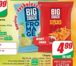Dino Chipsy sticks ketchup Big Snack oferta