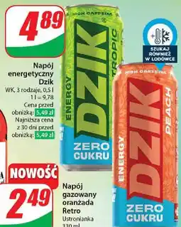 Dino Napoj energetyczny peach zero Wk Dzik oferta