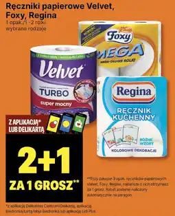 Delikatesy Centrum Ręczniki papierowe Velvet, Foxy, Regina oferta