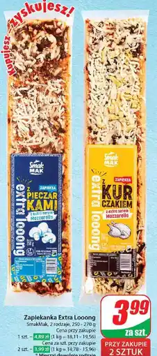 Zapiekanka extra long z pieczarkami i mozzarellą Smak Mak