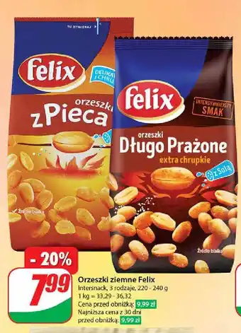 Dino Orzeszki długo prażone extra chrupkie Felix oferta