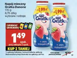 Delikatesy Centrum Napój mleczny Gratka Danone oferta