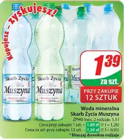 Dino Woda gazowana Muszyna Skarb Życia oferta