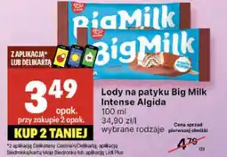 Delikatesy Centrum Lody na patyku Big Milk Intense Algida oferta