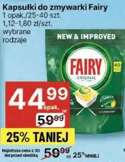 Delikatesy Centrum Kapsułki do zmywarki Fairy oferta