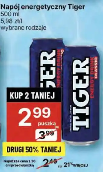 Delikatesy Centrum Napój energetyczny Tiger oferta