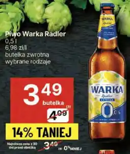 Delikatesy Centrum Piwo Warka Radler oferta