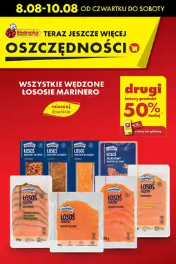 Biedronka Łosoś wędzony na ciepło koper Marinero oferta