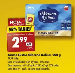 Biedronka Masło ekstra 82% Mleczna Dolina oferta