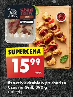 Biedronka Szaszłyk drobiowy z chorizo Czas Na Grill oferta