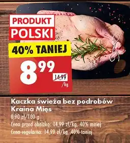 Biedronka Kaczka świeża bez podrobów Kraina Mięs oferta
