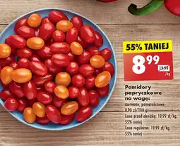Biedronka Pomidory papryczkowe czerwone oferta