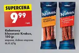 Biedronka Kabanosy wieprzowo-drobiowe Krakus Animex oferta