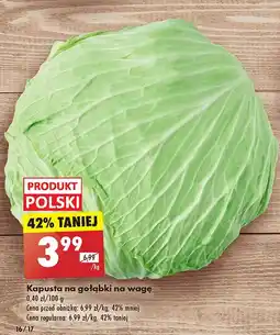 Biedronka Kapusta na gołąbki oferta