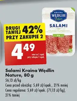 Biedronka Salami Kraina Wędlin Nature oferta
