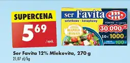 Biedronka Ser sałatkowo-kanapkowy 12 % Mlekovita Favita oferta