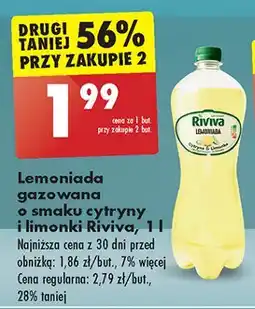 Biedronka Lemoniada cytryna - limonka Riviva oferta