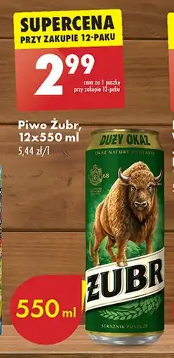 Biedronka Piwo Żubr 1768 oferta