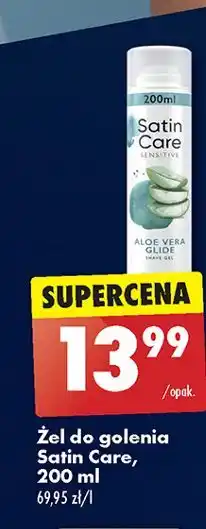 Biedronka Żel do golenia sensitive skin Gillette Satin Care oferta