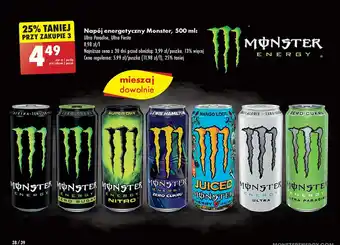 Biedronka Napój energetyczny Monster Energy Juiced Mango Loco oferta