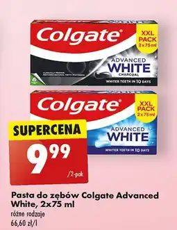 Biedronka Pasta do zębów charcoal Colgate Advanced White oferta