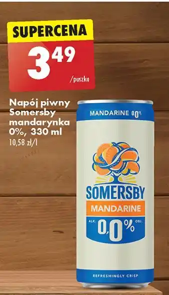 Biedronka Piwo Somersby Mandarine 0.0% oferta