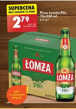 Biedronka Piwo Łomża Pils oferta