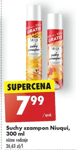 Biedronka Suchy szampon tropical Niuqi oferta