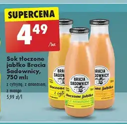 Biedronka Sok tłoczony jabłko i ananas Bracia Sadownicy oferta