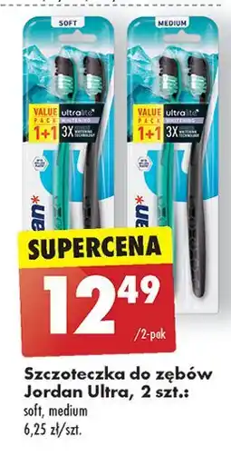 Biedronka Szczoteczka do zębów medium Jordan Ultra Lite oferta