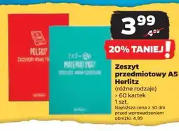 Netto Zeszyt a5/60 k. Herlitz oferta