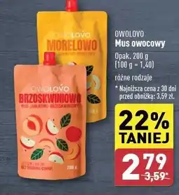 ALDI Mus brzoskwiniowo Owolovo oferta