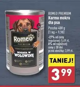 ALDI Karma dla psa bogata w wołowinę Romeo (Karma) oferta