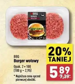 ALDI Burger wołowy Bbq (Aldi) oferta
