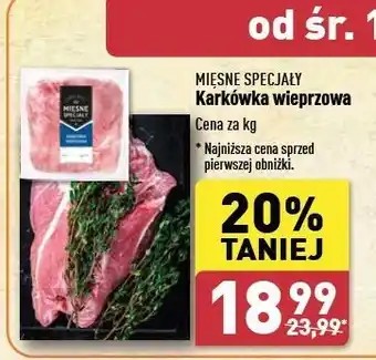 ALDI Karkówka wieprzowa Mięsne Specjały Zawsze Świeże (Aldi) oferta