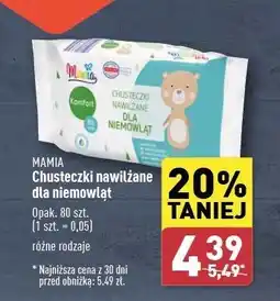 ALDI Chusteczki dla niemowląt comfort Mamia oferta