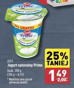 ALDI Jogurt naturalny Zott Primo oferta