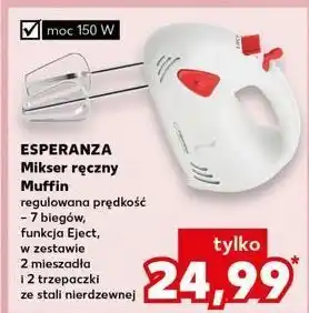 Kaufland Mikser ręczny muffin Esperanza oferta