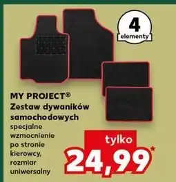 Kaufland Dywaniki samochodowe z czerwonym obszyciem K-Classic Myproject oferta