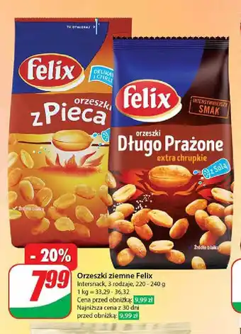 Dino Orzeszki długo prażone extra chrupkie Felix oferta