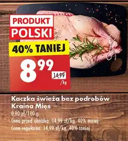 Biedronka Kaczka świeża bez podrobów Kraina mięs oferta