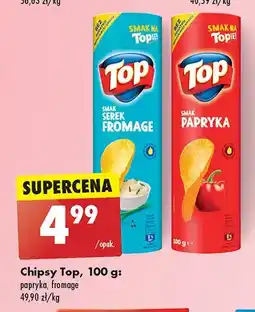 Biedronka Chipsy o smaku serka fromage Top chips Top (biedronka) oferta