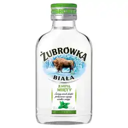 Euro Sklep Żubrówka Biała Wódka smakowa z nutą mięty 100 ml oferta