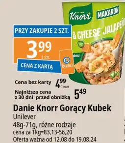 E.Leclerc Danie makaron mac&cheese jalapeno Knorr oferta