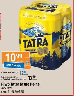 E.Leclerc Piwo Tatra Jasne Pełne oferta