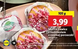 Lidl Muffin z nadzieniem z czarnej porzeczki Łowicz oferta