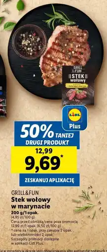 Stek wołowy w marynacie z kolorowym pieprzem Grill and fun