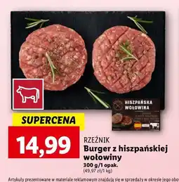 Lidl Burger wołowy Rzeźnik codzienna dostawa oferta