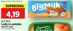 Lidl Lód toffi intense Algida big milk oferta